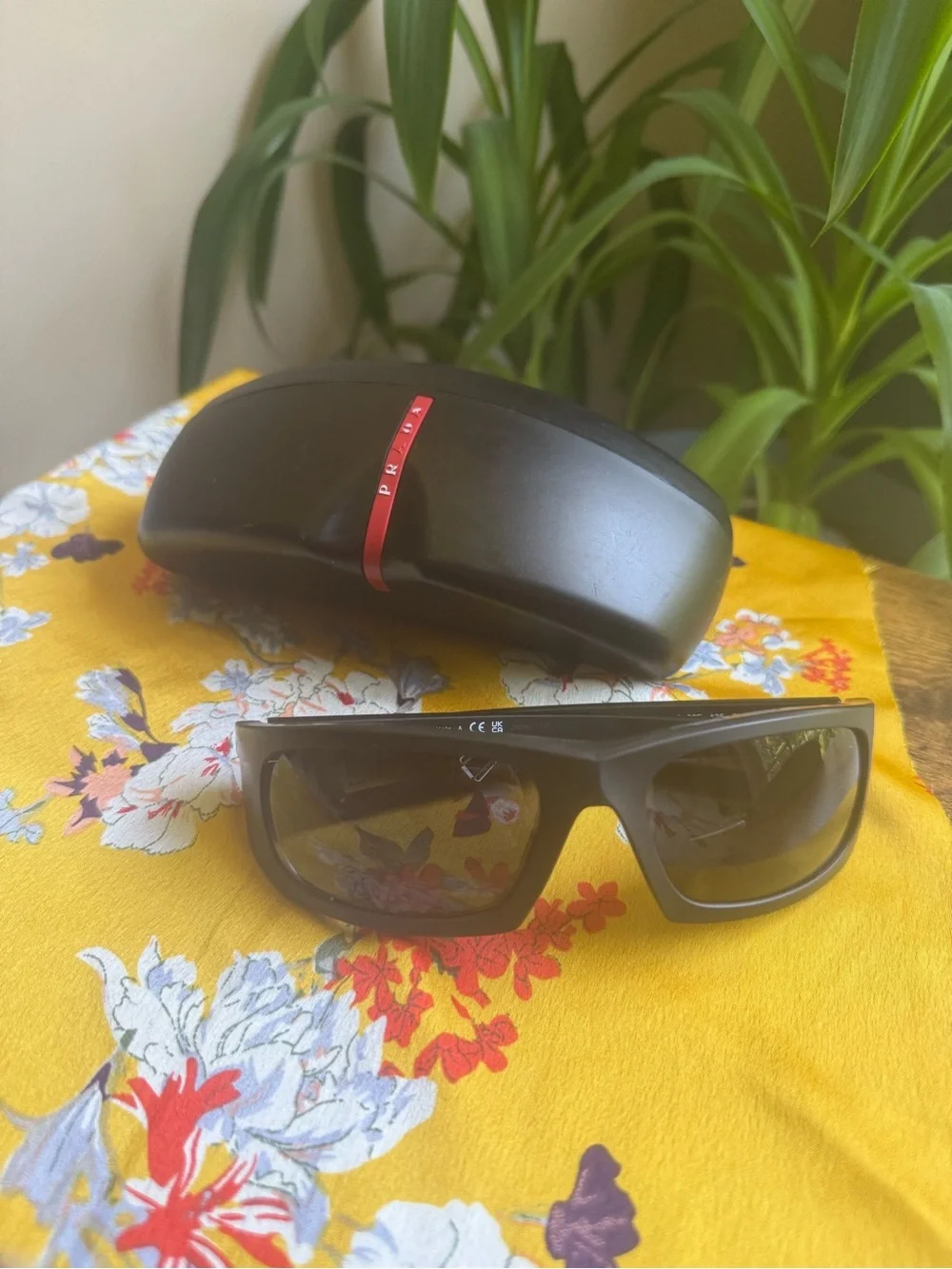 Prada Matte Black Sunglass with Dark Lenses
